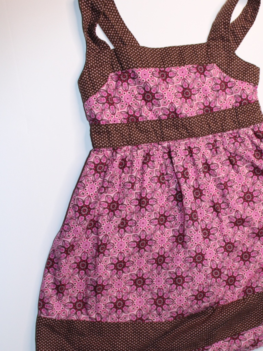 Xhilaration Girls XS Pink Floral Cross Back Sundress